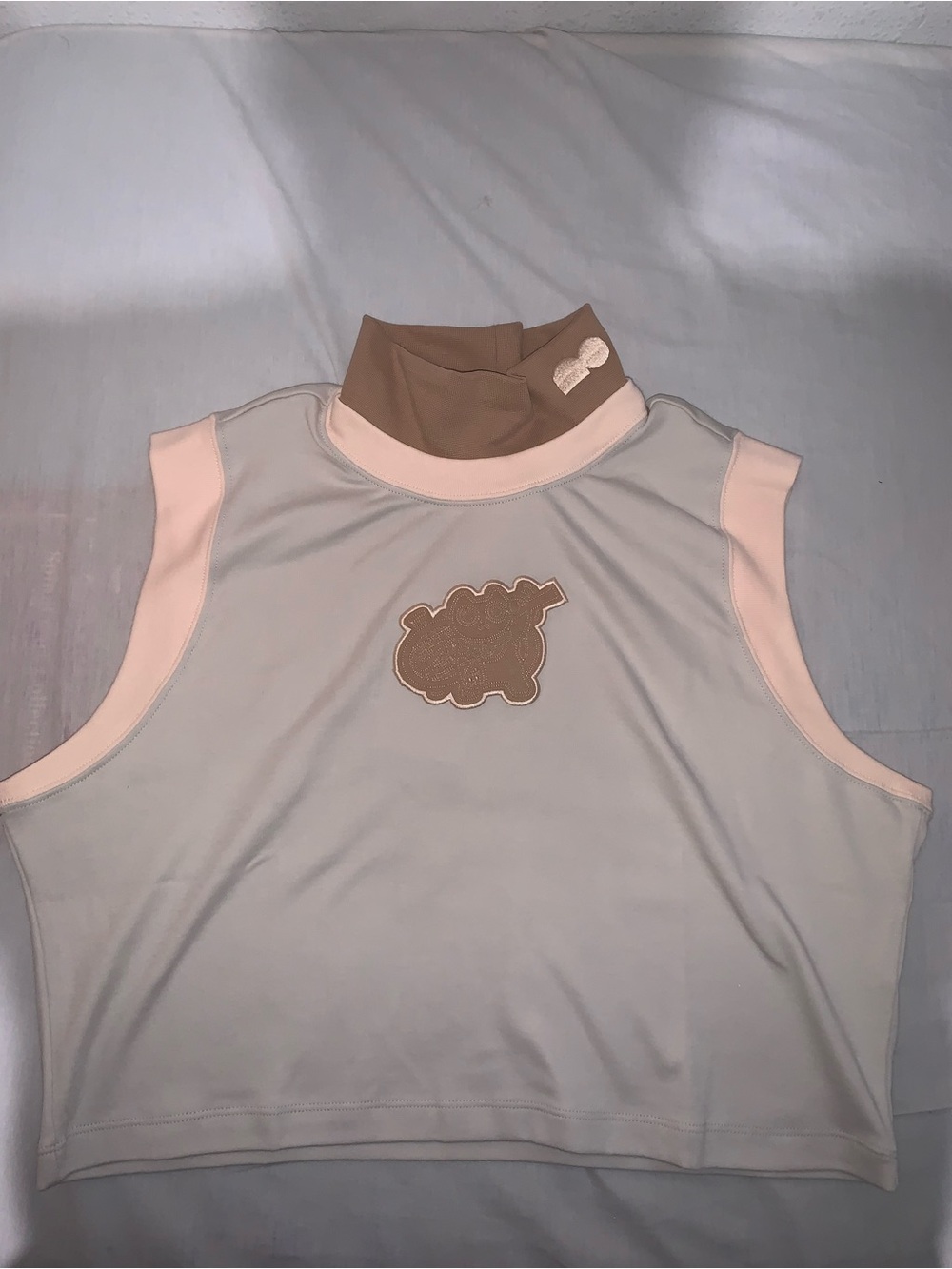 Naomi Osaka Womens Mock-Neck Cropped Tank Top Size: X-Large